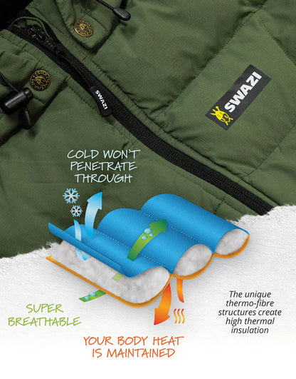 Swazi Puffadder Men's Puffer Jacket